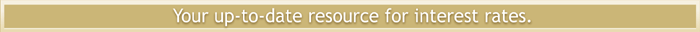 Your up-to-date resource for interest rates.
