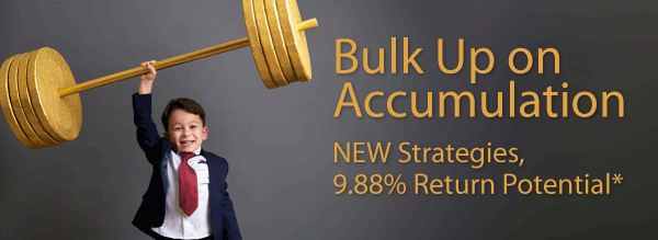 Bulk Up on Accumulation NEW Strategies, 9.88% Return Potential*