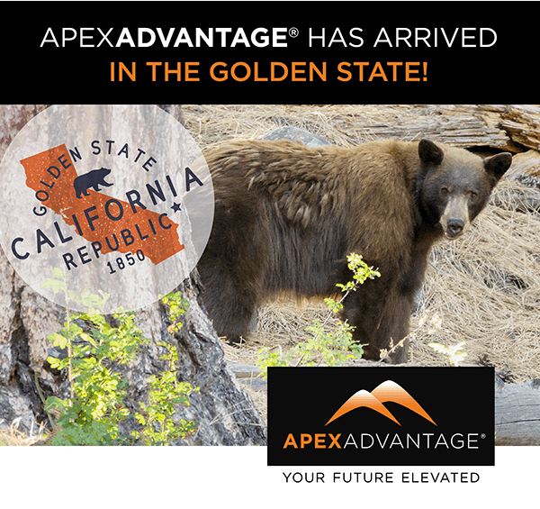 APEXADVANTAGE HAS ARRIVED IN THE GOLDEN STATE!